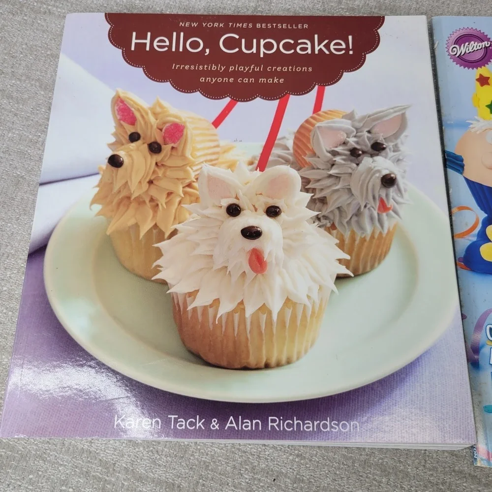 Hello Cupcake Book NY Times‎ Bestseller + Wilton Cupcake Fun Magazine Baking Lot